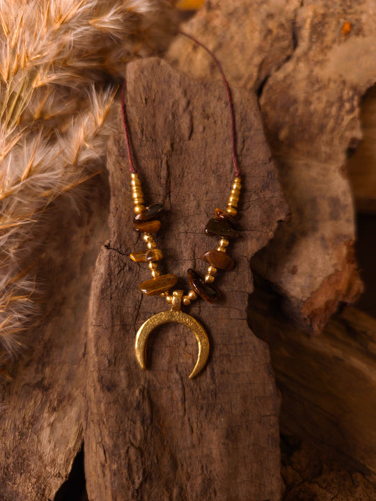 Celesse - Tiger's Eye Moon Necklace