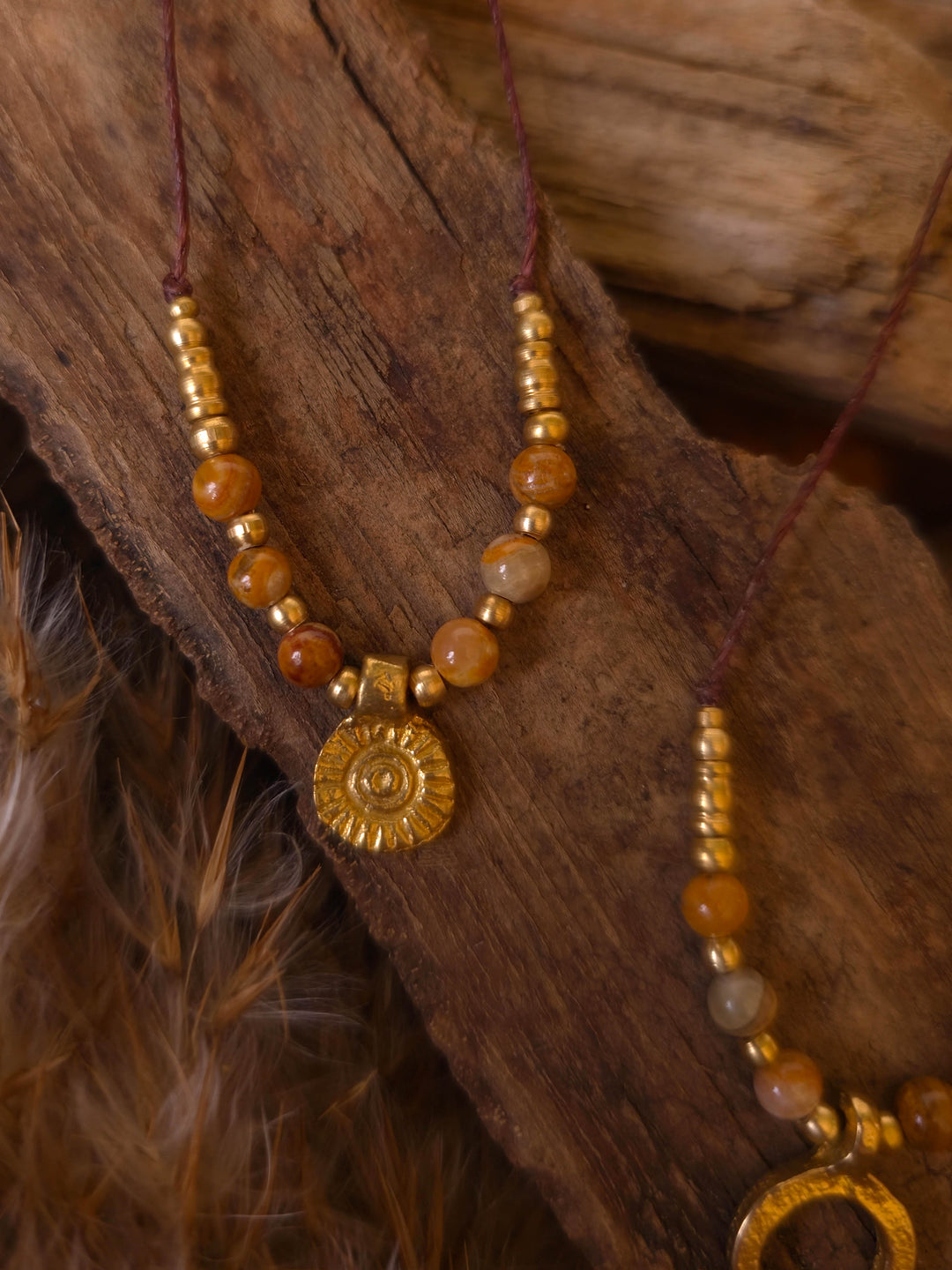 Lunara - Jasper Moon Necklace