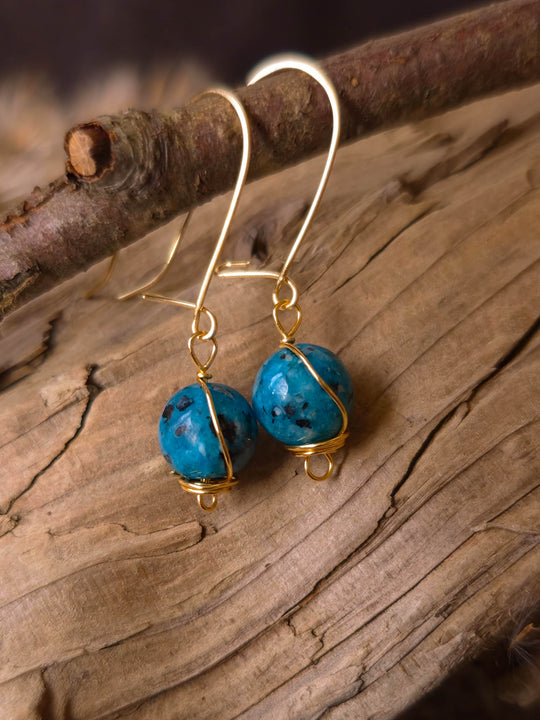 Blue Nomad - Ocean Jasper Earrings