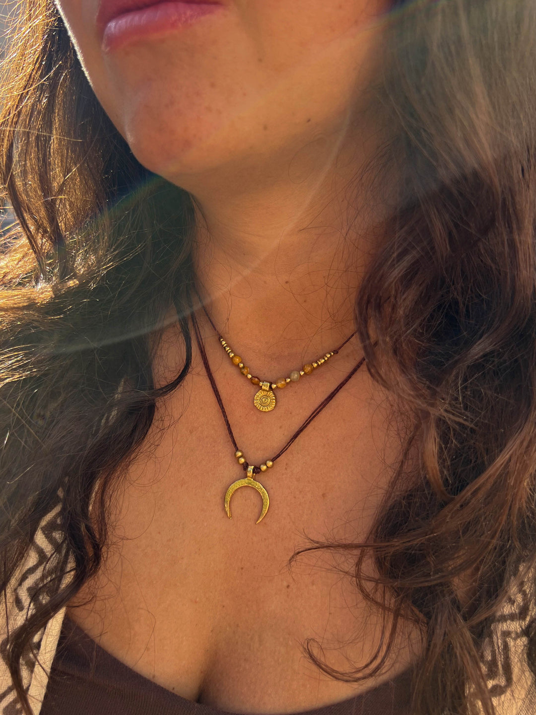 Solara - Jasper Sun Necklace