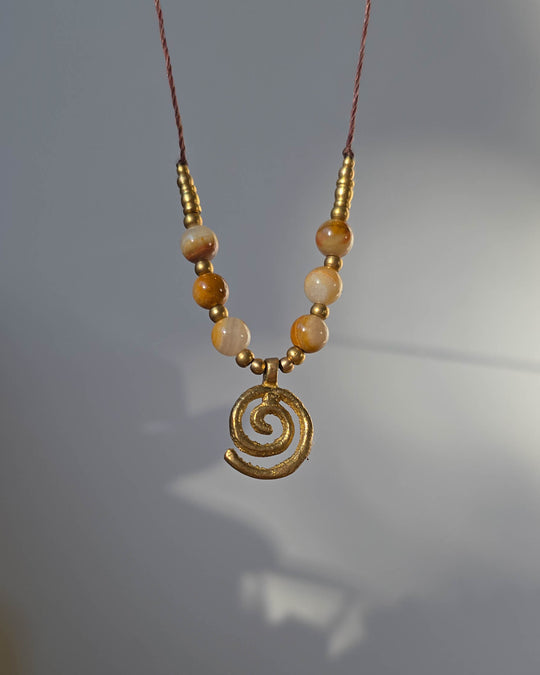 Terra Spiral - Jasper Spiral Necklace