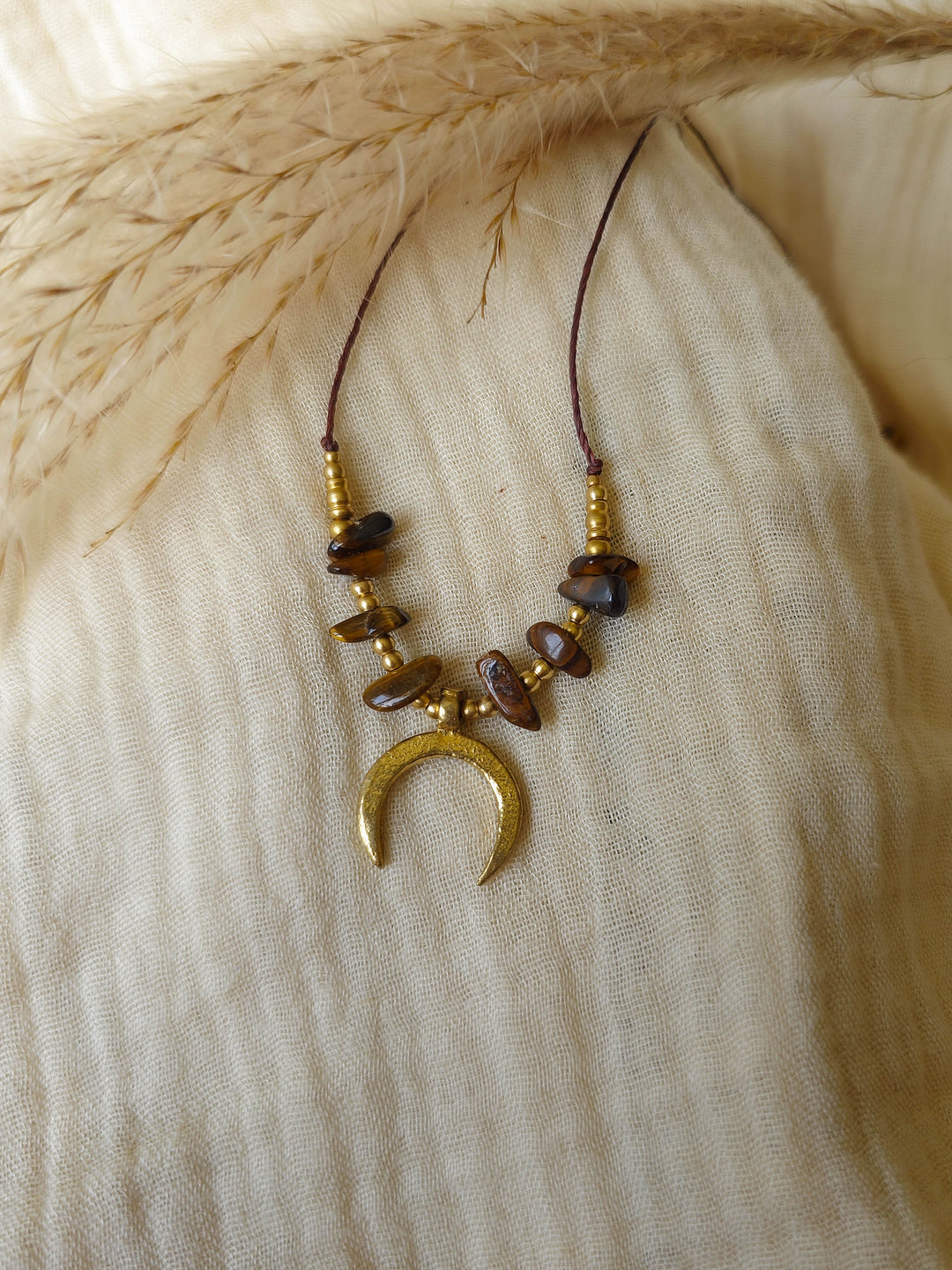 Celesse - Tiger's Eye Moon Necklace