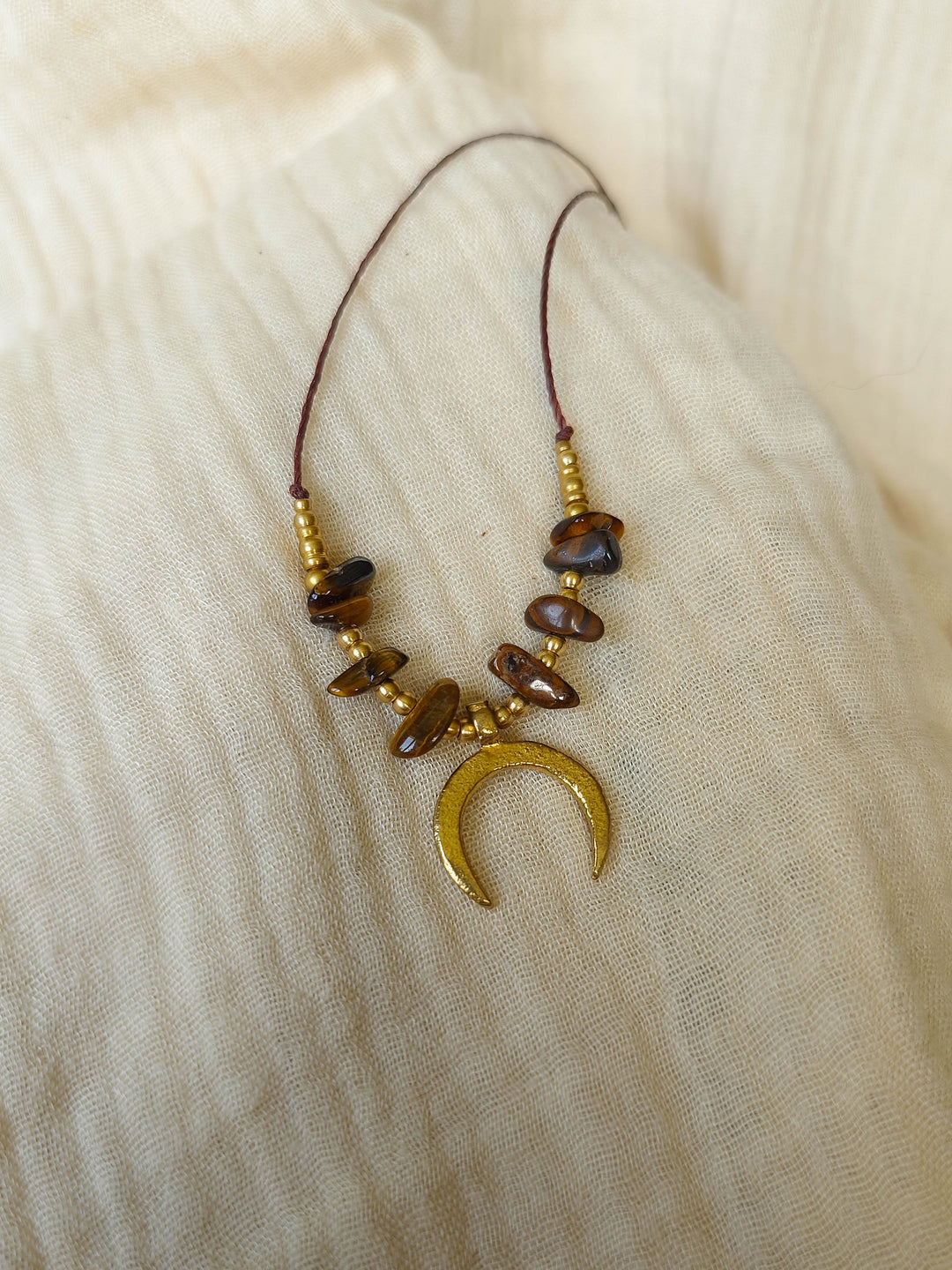 Celesse - Tiger's Eye Moon Necklace