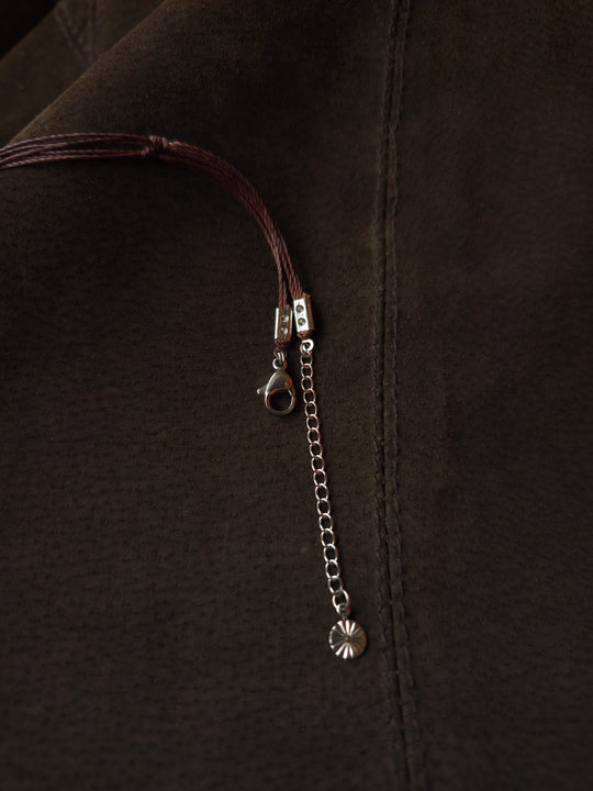 Green Alchemy - Zilveren Mosagaat Ketting