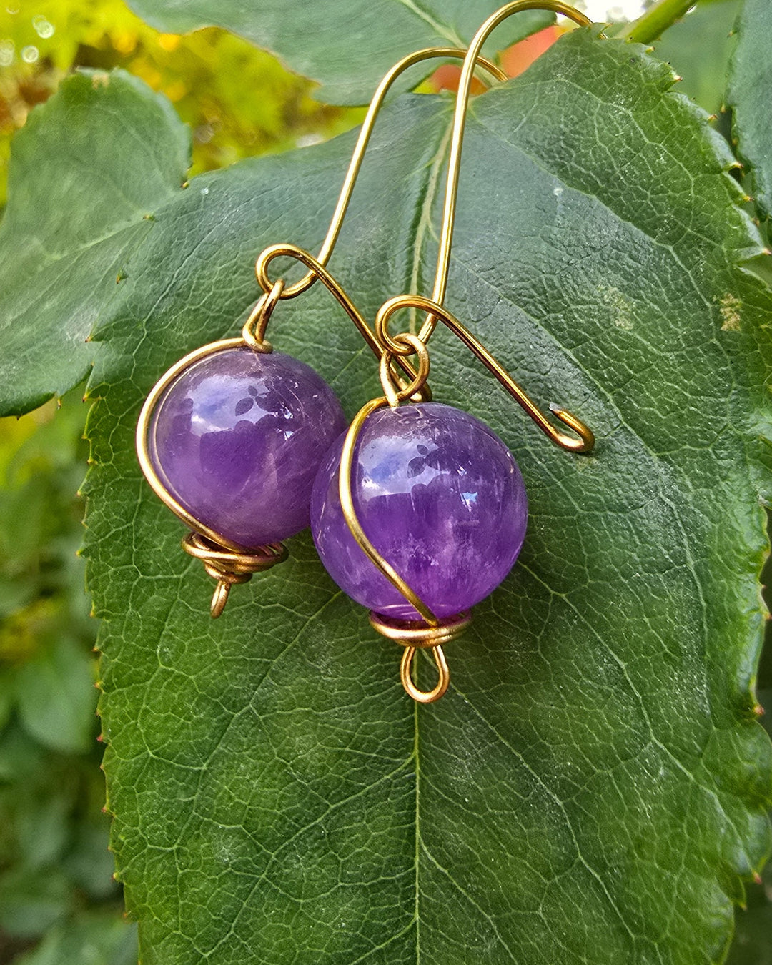Lavendros - Purple Amethyst Earrings